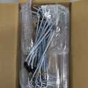 10 Pcs Pegboard Hooks, 6 Inch Peg Board Hooks, Pegboard Pegs Accessories with Rubber Tipped, Double Peg Hook Fit 1/4 Hole, Heavy Duty Tool Utility Hook for Hanging Tools, Bags and More