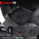 Floor Mats for Honda Pilot 2023-2025 2026, Cargo Mat with Backrest Mat All Weather TPE Cargo Liner Replacement Protection for Honda Pilot Accessories Door Sill Guards