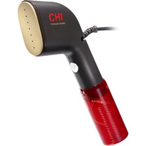 CHI Collapsible Travel 2-in-1 Handheld Garment Steamer & Steam Iron for Clothes, 1200 Watts, 120 ml Water Tank, 6 Minutes of Steam, Fast Heatup, 10' Cord, Black