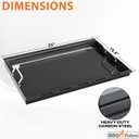 Full Size Griddle Insert for Weber Genesis 300 Series Gas Grills, 7524 Flat Top Grill Griddle Insert with Handles for Weber Genesis E310 E320 S330 EP310 EP320 EP330 CEP-310 Series, Carbon Steel