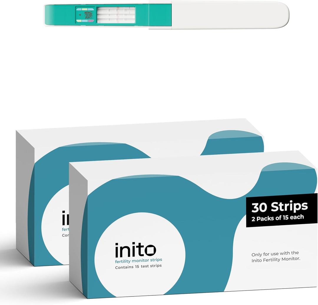 Inito Fertility Test Strips | Pack of 30 | Compatible with Inito Fertility Monitor | Compatible with Both iOS and Android