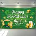 KatchOn, XtraLarge Happy St Patricks Day Banner - 72x44 Inch | St Patricks Day Backdrop for Photography | St Patricks Day Decorations Banners | Saint Patricks Day Banner for St Patricks Day Dcor