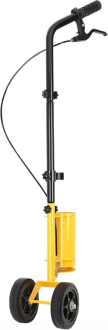 Striping Line Painting Wand, Parking lot Striping Machine, Industrial Dual- Wheeled Marking Paint Wand for Sports Fields Marking, Line Striper Machine Work with Inverted Striping Paint (T-Tip Nozzle)