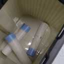 rejomiik Small Bathroom Trash Can with Lid 2.1 Gallon Soft Close Step Slim Garbage Can Waste Bin for Office, Bedroom, Kitchen, Cream