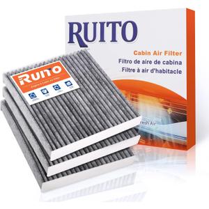 RUITO Cabin Air Filter, Compatible with Avalon, Camry, Corolla, Highlander, Prius, RAV4, Sienna, Venza, CX-9, ES300h, RX450h, UX250H, Replacement for CF12157, WP10322, CP157