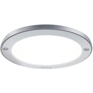 Youtob LED Flush Mount Ceiling Light, 15W 100 Watt Equivalent, 1200lm Brushed Silver Round Lighting Fixture for Closets, Kitchens, Stairwells, Basements, Bedrooms, Washrooms (Cool White 4000K)