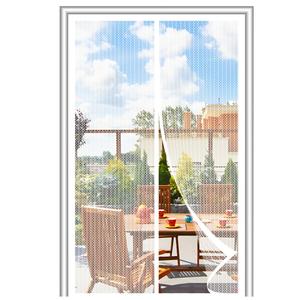 Magnetic Screen Door，Screen Door Mesh，Keep Bugs Out, Heavy-Duty Mesh Curtain,Pet and Kid Friendly, Works with Front Doors, Sliding Doors 38x83 Inch White