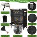 Bird Cage Cover Good Night for Medium Cage with Zipper, Bird Universal Pet Cover Good Night for Cats, Mink, Totoro, Parakeet, Parrot and Small Animals, Medium (20" L x 15" W x 39" H)