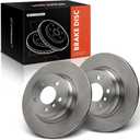 A-Premium 12.99 inch (330mm) Rear Vented Disc Brake Rotors Compatible with Select BMW Models - 328i, 330i, 330i GT xDrive, 335i, 335i xDrive, 340i, 428i, 430i, 430i Gran Coupe, 435i, 440i, 2-PC Set