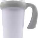 20 oz Tumbler Handle, Anti-Slip Travel Mug Grip Cup Holder for Vacuum Insulated Tumblers, Suitable for Trail, Sic, Yeti Rambler, Ozark and More 20 Ounce Tumbler Mugs Attachment (Grey) 