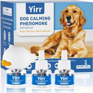 Therapet MD Dog Diffuser, Pheromone Diffuser for Dogs, Dog Pheromones Calming Diffuser, Relaxing Pheromone for Dogs Relief Stress Anxiety Fighting Scratching, 1 Diffuser 3 Refill(48ml)