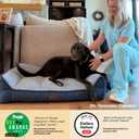 Bedsure SupportMax XL Pro Orthopedic Dog Beds Large Sized Dog - Extra Thick Supportive Dogs Couch with Waterproof Washable Cover, Extra Large Comfort Pet Sofa with Sherpa & Nonskid Bottom, Grey, 45"