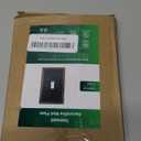 2-Pack Single Toggle Light Switch Cover Plate, Durable Solid Zinc Alloy Decorative Switch Plate Covers, Aged Bronze 1 Gang Wall Plate, Corrosion Resistant