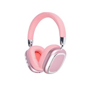 Head, Foldable, Rotatable, Stretchable. Compatible with Mobile Phones, Computers, MP3 and Other Devices. Wireless Headphones (Pink)