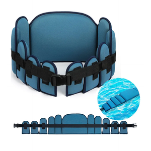 Aqua Belt Water Aerobics Equipment Aqua Float Belts Swimming Pool Exercise Set with Adjustable Buoyancy Blocks Jogger Floatation Belt for Adults Youth Aquatic Fitness Training