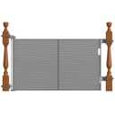 Upgraded Retractable Baby Gates for Stairs & Banister, Mesh Dog Gate Indoor, Extends to 55" Wide 33" Tall, Child Safety Gate for Stairway, Banister & Wall Mount (Gray)