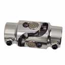 3/4" 36 Spline X 3/4" DD Steering Shaft U Joint Single Chrome Universal Joint Coupling, 3-1/4" Overall Length