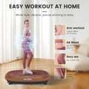 EILISON FitMaxx 3D XL Vibration Plate Exercise Machine - Whole Body Workout Vibration Platform w/Loop Bands - Lymphatic Drainage Machine for Weight Loss, Shaping, Recovery
