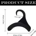 12 Pcs Purse Hanger Hook Acrylic Black Bag Tie Handbag Belt Hanger Closet Organizer Storage Handbags Tote Holder for Storing Handbags Satchels