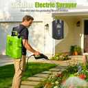 Battery Powered Backpack Sprayer 3 Gallon, Garden Sprayer with 3 Adjustable Pressures & Digital Display, Electric Pump Sprayer with 2.2Ah Battery, Telescopic Wand, 5 Nozzles for Yard Lawn