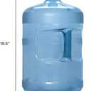 Brio 5 Gallon Plastic Crown Cap Reusable Water Bottle Container