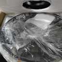 20" Crystal Black Ceiling Fan with Remote,Dual Mount for Low/High Ceilings, Medium