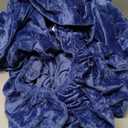 BEDELITE Velvet Fitted Sheet and Pillowcase Set, Luxury Soft Fuzzy Bottom Sheet with Reinforced Elastic Corner Straps, Deep Pocket up to 15 Inch, 1 Fitted Sheet and 1 Pillowcase (Twin, Navy Blue)