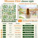 Coavas Stained Glass Window Film 17.5x118.1 Inch, Rainbow Privacy Window Cling Anti UV No Adhesive for Home Bathroom Door, Decorative Yet Provides Priavcy