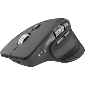 CITLLA Wireless Bluetooth Mouse, Ergonomic Rechargeable Silent Mouse with Multi-Device, Adjustable DPI, Flying Scroll & Thumb Wheel, Bluetooth Mice for Laptop, Computer, Tablet, Smartphone (Black)