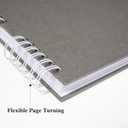 3 x Scrapbook Photo Album 40 Pages Scrap Book Memory Book 8.5 x 11.5 inch Guest Book Scrapbook, Baby Shower Gifts, Valentines, Engagement Gifts (Grey)