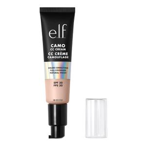 e.l.f. Camo CC Cream, SPF 30 Color-Correcting Medium-To-Full Coverage Face Foundation, Delivers An Airbrushed Finish, Vegan & Cruelty-Free, Fair 125 C