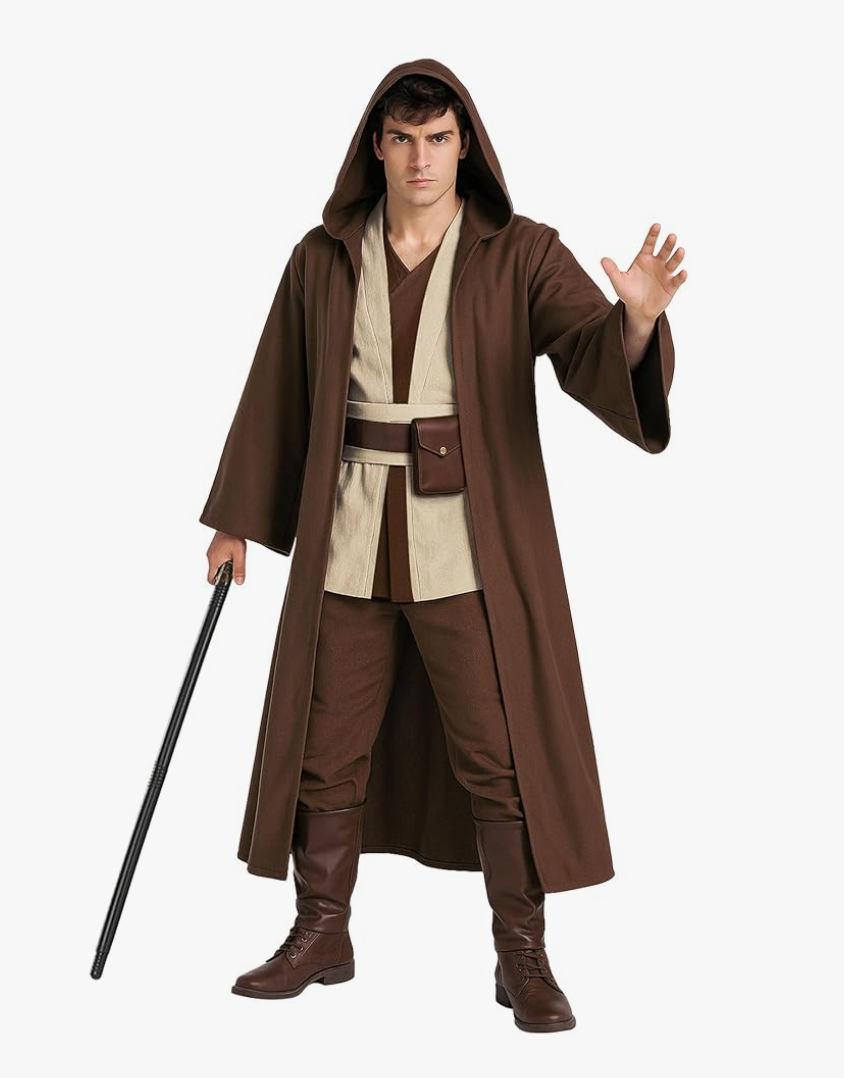 Morph Star Fantasy Hooded Robe Costume For Men, Space Cosplay Tunic Cloak, Halloween Costumes For Men XL