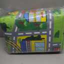 Pack 2 Car Rug Play Mat 59x31.49 lnches - Car Train Rugs Playroom Mat, Kids Rugs for Bedroom Road Rug with City Map Design Kid Room Decor