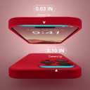 Magnetic for iPhone 16 Pro Max Case, Compatible with MagSafe, [Full Camera Protection][Screen Protector] Silicone Shockproof Protective Phone Case for iPhone 16 Pro Max 6.9", Deep Red