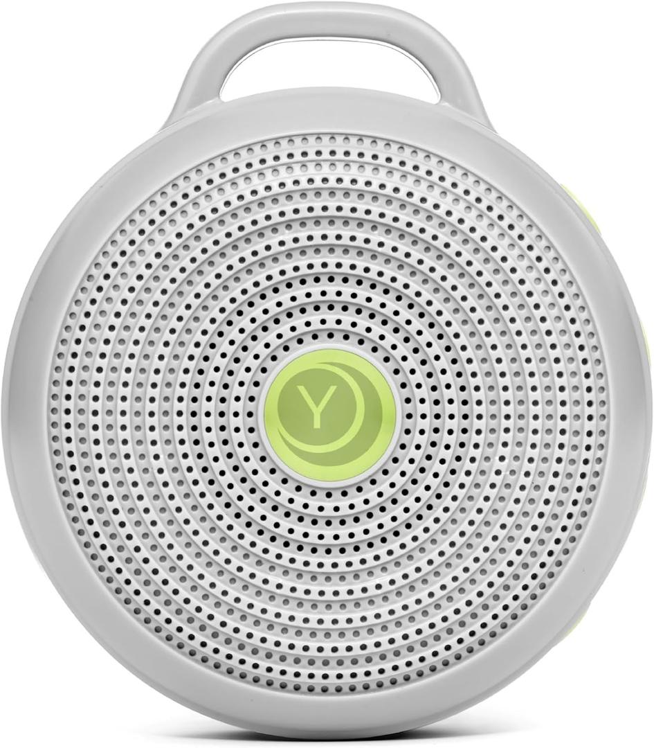Yogasleep Hushh Portable White Noise Sound Machine for Baby, 3 Soothing Natural Sounds with Volume Control, Compact Size, Noise Canceling for Sleep Aid, Office Privacy, & Meditation, Registry Gift