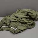 Wrap Around Dust Ruffle Bed Skirt - Sage Green - for Queen Size Beds with 21 Inch Drop - Elastic Strap - Adjustable Pleated Bedskirt with Brushed Fabric and Wrinkle Free - For Women, Men, Kids & Teens