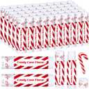 50 Pack Christmas Lip Balms Bulk Christmas Candy Peppermint Cane Scented Holiday Flavor Lip Balm Gifts Xmas Party Gifts Bulk Xmas Items Stocking Stuffers for Women Men Staff Employee (Candy)