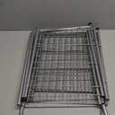 AOODA 2 Tier Long Metal Shoe Rack for Closet Wide Stackable Shoe Storage Organizer 18-Pairs Low Small Sneaker Rack for Entryway, Bedroom, Garage, Grey (11.4 x 42.7 x 18.7)