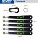 LABEAR- Low profile torx set, Low profile torx, TORX 5-Piece Ultra Low Profile Offset Screwdriver Set, Star, 90 Degree Straight Slim Plate For Tight Area, T20, T25, T27, T30 & T40, EDC Screwdriver