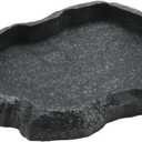 Tortoise Water Dish, Resin Snake Water Bowl, Reptile Food Feeding Dish for Tortoise, Lizard, Iguana, Frog, Snake, Pet, Amphibian