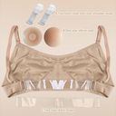 iMucci Clear Strap Bra Professional Dance Bra NO Sponge Invisible Ballet Bras, Size S