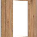 Decorative Outlet Covers Vintage Rustic Wood Color Brown Wood Grain 1 Gang Single Rocker Light Switch Cover Plate Wall Plates GFCI Faceplate for Farmhouse Cabin Decor