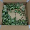 HyeFlora 5PCS Artificial Eucalyptus Leaves Stem Plants for Spring Decor, 32.7 inch Fake Leaves Greenery Branches Green Shrubs Silk Faux Foliage DIY Stems for Festival Home Kitchen Farmhouse(Green)