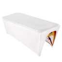 White Lash Bed Cover, Waterproof Massage Table Cover, Wipeable PU Leather Comfortable Spa Bed Cover, Reusable for Fits Beds Massage Tables