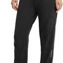 baleaf Women's Athletic Pants Quick Dry Joggers Water Resistant Lightweight Cycling Hiking Ankle Zipper Pockets UPF 50+ (L)