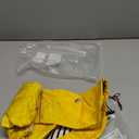 Dog Zip Up Raincoat with Reflective Buttons, Rain/Water Resistant, Adjustable Drawstring, Removable Hood, Raincoats with Legs 8 - Yellow - Medium (Medium(Chest: 19"-23"))