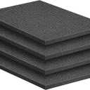 Sfcddtlg 4 Pcs Pick Apart Foam Inserts- 16 x 12 x 1 Inch Pick and Pluck Foam Sheets- Pluck Pre Cubed Foam Pads for Toolbox Game Box Cases Camera Storage Drawer