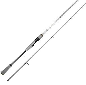 HANDING Spinning Fishing Rod Bass, Medium Power Medium Fast Action Spinning Rod Freshwater, 24T Carbon Fiber Fishing Rod Spinning with TS Ceramic Guides, EVA Handle, 2 Pieces 6' Fishing Rod