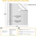 VinylRus Heat Transfer Vinyl-12 x 20ft White Iron on Vinyl Roll for Shirts, HTV Vinyl for Silhouette Cameo, Easy to Cut & Weed