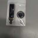 Metal Keychain Car Key Holder with 2 Key Rings Leather Key Pendant for Men & Women (Black)